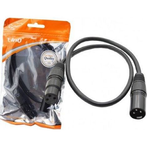 Linq - Cavo Adattatore Audio Per Microfono Mixer Da Xlr Femmina A Xlr Maschio Kl-9226 -