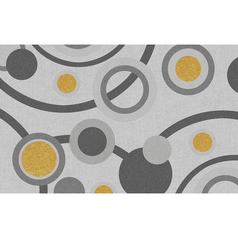Papier peint panoramique - Ronds Design - 130 cm x 81 cm (1/2)