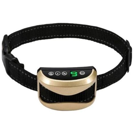 Collier anti - aboiement, collier de chien électrique, collier d'entraînement rechargeable, or