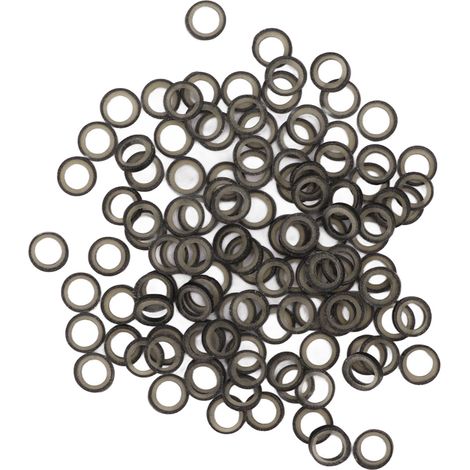 500 Élastiques Dentaires 1/8" Professionnels - Bagues Orthodontiques Amovibles pour Corriger l'Écart des Dents, Bandes Noires (1/5)