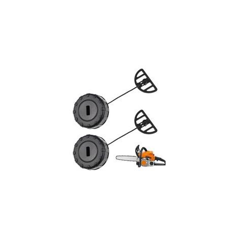 Bouchons de réservoir de carburant pour STIHL MS170 MS180 017 018 – Lot de 2 en nylon haute qualité – Installation rapide et durable (1/5)