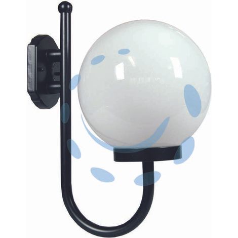 LANTERNA CON SUPPORTO A "U" MODELLO SFERA NERO