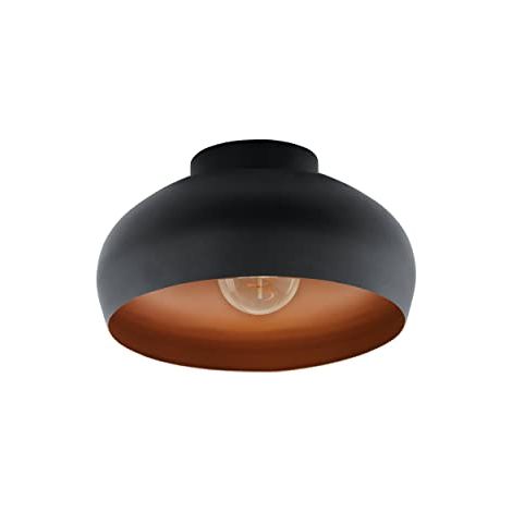 Lampada del soffitto Mogano 2 E27 1x40W H: 17,5 cm Ø28 cm Dimmabile (1/4)