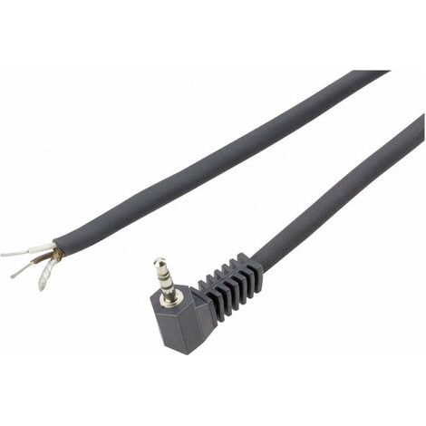 JACK 3.5 MM VOLTCRAFT 93025C208 MÂLE COUDÉ NOMBRE DE PÔLES: 3 STÉRÉO NOIR 1 PC(S) (1/3)