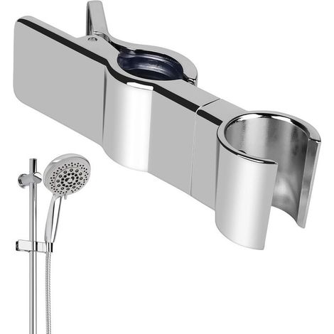 Support douchette universel en acier inoxydable – Diamètre réglable 22-25 mm – Inclinaison 45° – Montage rapide sans outils (1/5)