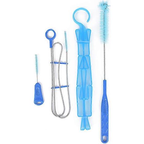 Kit de nettoyage de tuyaux 4 en 1 avec poche à eau, brosses, pour camping et pique-nique. Outil multifonction d'extérieur. (1/5)