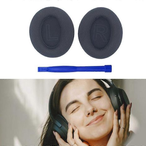 Lot de 2 coussinets d'oreille de rechange pour casque à réduction de bruit Q20, Q20+, Q20I et Q20BT (1/4)
