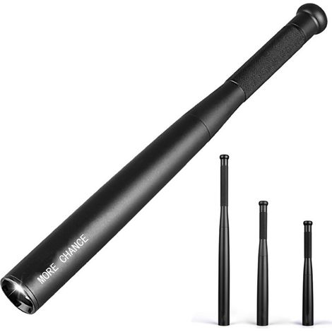 Lampe torche LED en forme de batte de baseball, ultra-lumineuse, idéale pour les situations d'urgence et l'autodéfense. (1/5)