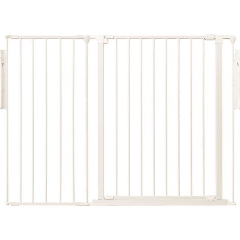 Safetots Premium Extra Tall Room Divider, up to 128cm Wide, White, 105cm Tall, Multi Panel Barrier for Baby and Toddler