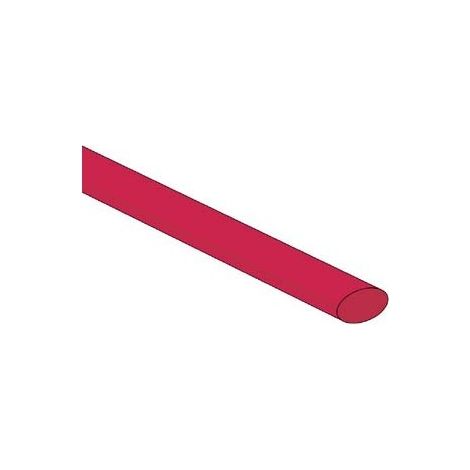 Gaine thermoretractable 2:1 - 6 4mm - rouge - 50 pcs