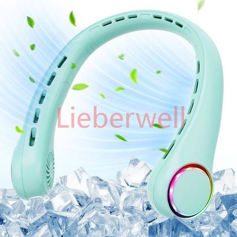 Ventilateur de cou portable , LEVYS , Batterie 4000 mAh , 3 vitesses de ventilation , Silencieux ≤ 30 dB (1/5)