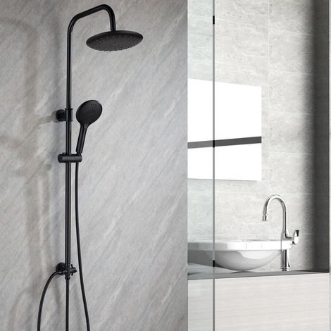Duschsystem ohne Armatur, Regendusche 23cm, 3 Strahlarten, Höhenverstellbar (1/5)
