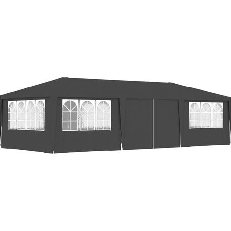 Vidaxl – Tente de réception 4x9 m – Parois latérales – 90 g/m² PE résistant aux UV et à l'eau – Cadre en acier robuste – Montage facile