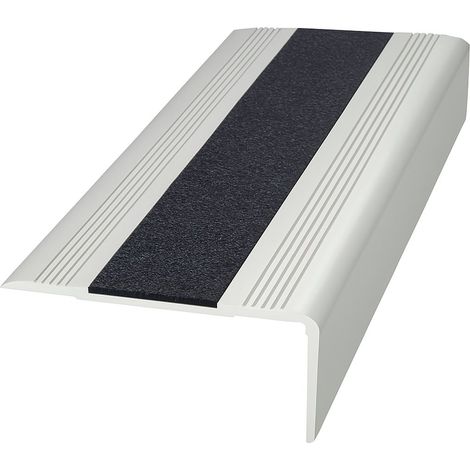 Cantonera Aluminio 50mm - Con antideslizante - Taladrado  21mm alt. 50mm anch. 1m larg. - (1/3)