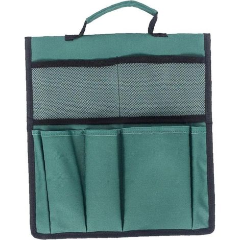 Sac à outils de jardin, sac fourre-tout pour organiser le jardinage, sac de fournitures de jardinage extérieur (vert foncé) (1/5)