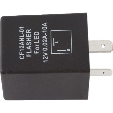 Relais de clignotant électronique Led CF12ANL-01 à 2 broches, pour corriger les ampoules de clignotant, problème d'hyper Flash (1/5)