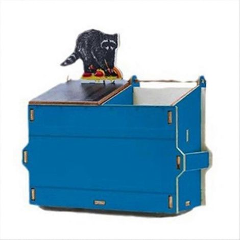 Porte-stylo/organisateur de fournitures artistiques, papeterie scolaire tendance, bleu (1/5)