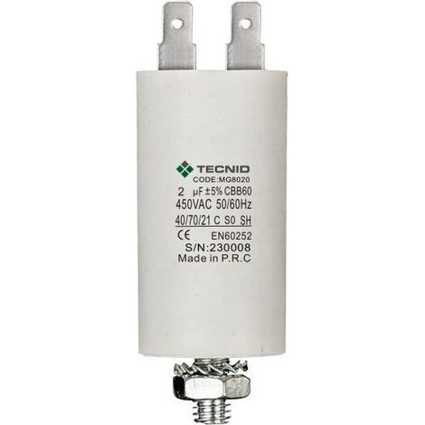 Condensatore capacitore 2µf 2uf 2 µf 20 450v 50/60hz (1/3)