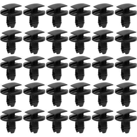 Lot de 30 Clips de Fixation Parechocs, Rivets en Plastique Attaches, Garde-Boue Rivets Clips de Retenue, Clips Voiture pour Auto Panneaux Garniture de Portière Compatible avec Citroen Peugeot (1/5)