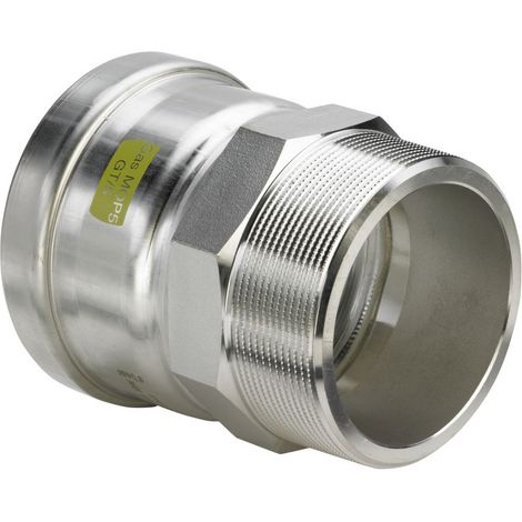 Viega Sanpress Inox G XL-Übergangsstück, d 76,1mm, R 21/2 Stahl nichtrostend Modell 0211XL, 632526 (1/2)