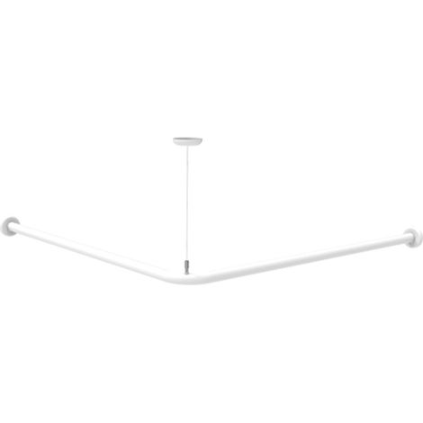 Reggitenda angolare di cm 70x70 con supporto a soffitto (1/3)