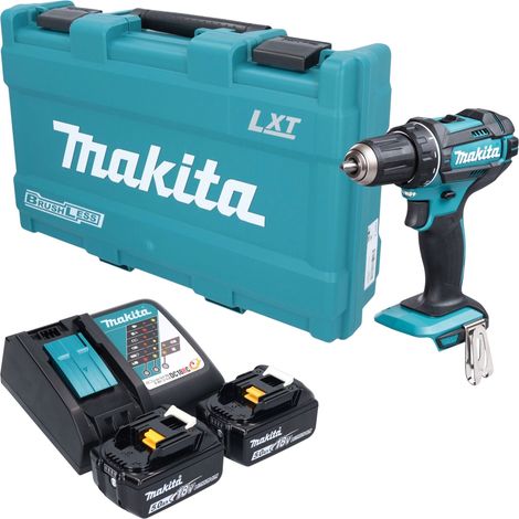 Trapano avvitatore a batteria Makita DDF 482 RTK 18 V 62 Nm + 2 batterie da 5,0 Ah + caricabatterie + valigetta (1/5)