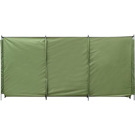 Paravent de plage en tissu Oxford, 1,40 m x 3 m, avec mât de support, 3 sections, protection solaire, paravent léger pour le camping, la plage, les bains de soleil et l'été. (1/5)