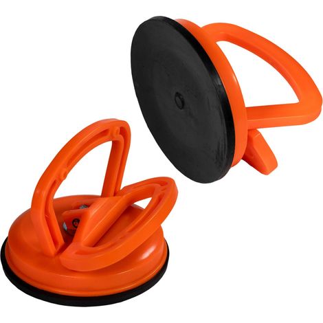 2er Set Vakuum Saugheber 50kg Hebekraft Sauggriff Plattenheber (1/4)