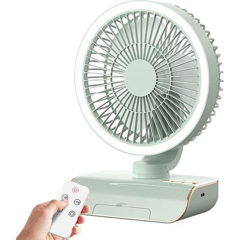 Oszillierender Tischventilator – tragbarer Ventilator – 5 Geschwindigkeitsstufen (1/5)