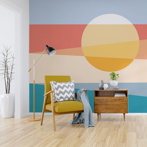 Papier peint panoramique Dune, Orange 170 x 250cm (1/5)