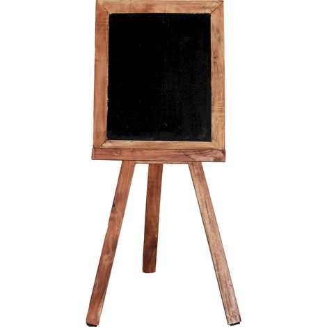 Chevalet en mahogany ethnique élégant et pliable - Marron vieilli ethnique en mahogany (1/4)