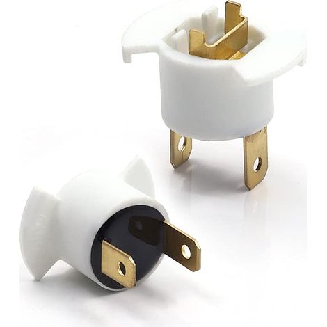 2PCS Support De Douille De Phare Halogène H1, DC 12V Douille d'ampoule Voiture Adaptateurs de Douille D'ampoule Compatibles (1/5)