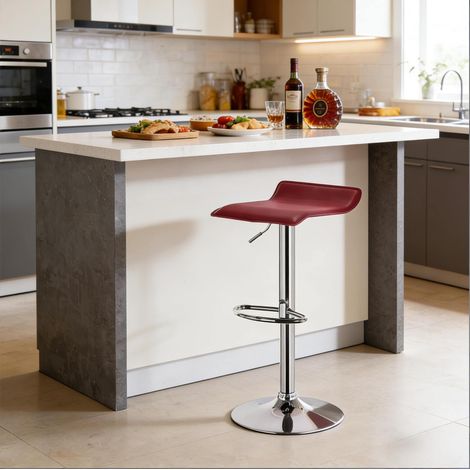 Sgabello bar girevole regolabile in similpelle OKMYHOME (1/5)