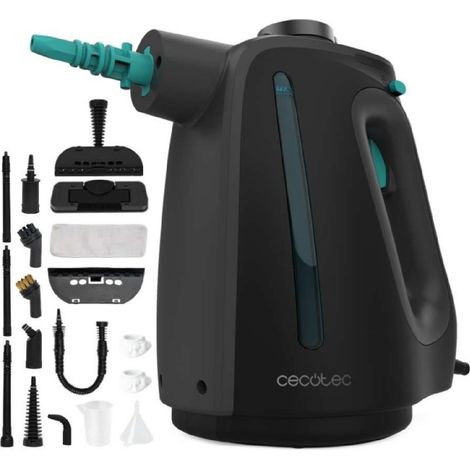 Cecotec Limpiador de Vapor con Cable - Vaporeta de Mano Hydrosteam 1300 Rapid Max X-Treme. 1350W, Calentamiento Rápido