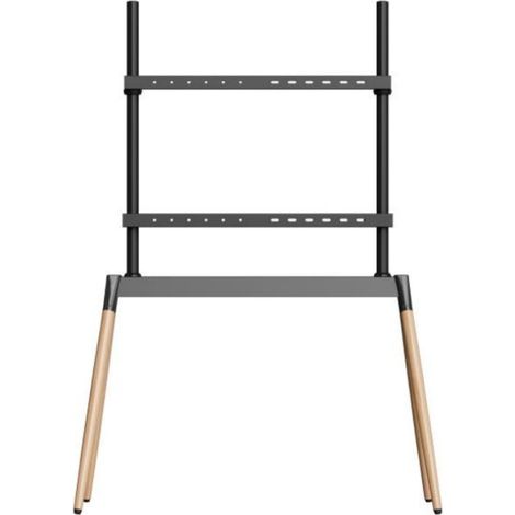 Gembird TVS-86F-01-BK TV-Ständer 2,18 m (86") Schwarz, Holz