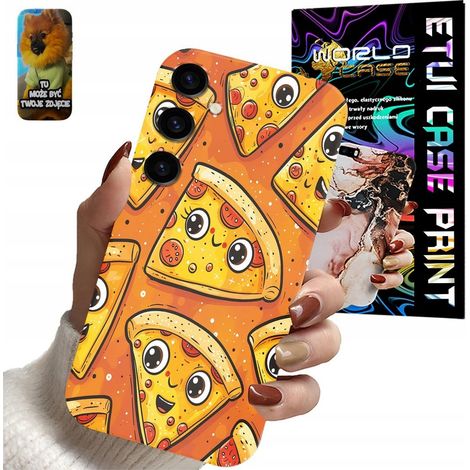 Cover per Samsung Galaxy S24 FE con motivo pizza e disegni divertenti (1/5)