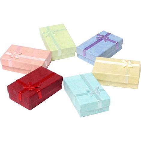 Lot de 12 boîtes cadeaux pour bijoux, emballages et petites boîtes cadeaux.