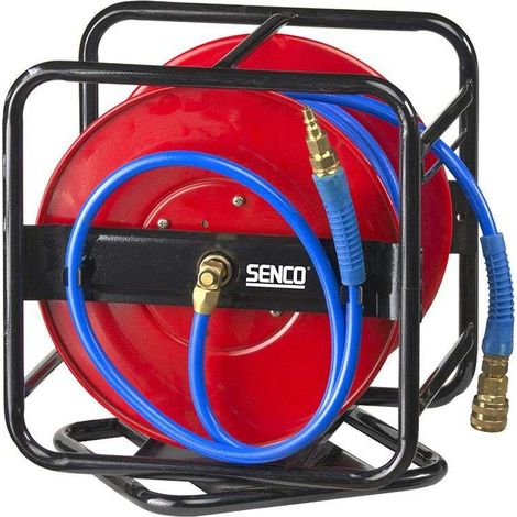 Senco – Enrouleur pneumatique 30m x 8 mm – Pression max 8 bar – Raccords automatiques – Léger et facile d'utilisation – 4000730 (1/6)