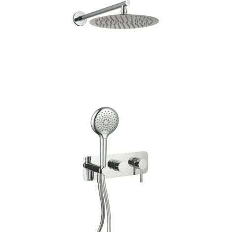 Colonna doccia meccanica da incasso PAINI Cox cromata + doccetta 3 getti + corpo incasso