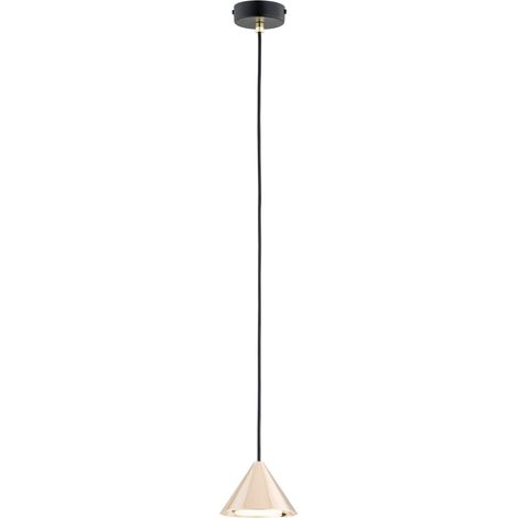 Lampada a sospensione Emibig ELIT nera oro conica GX53 12W (1/5)