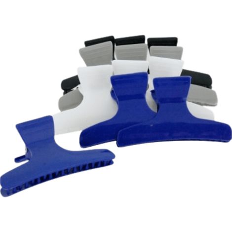 Sibel - Fermagli a farfalla Grigio/Bianco/Blu/Nero 12 pezzi