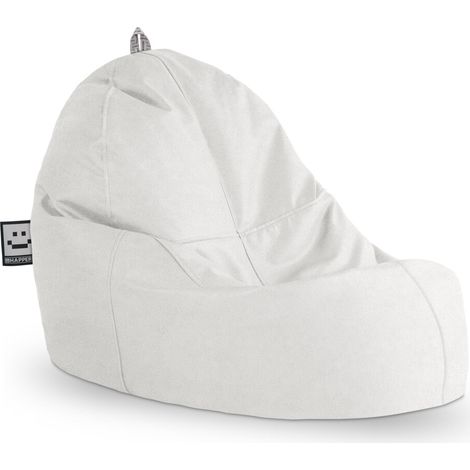Puff Lounge para Exterior o interior Patagonia Blanco Blanco