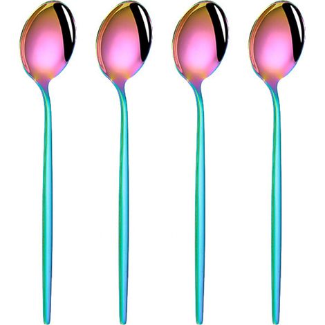 4 pièces de vaisselle créative de style western en acier inoxydable