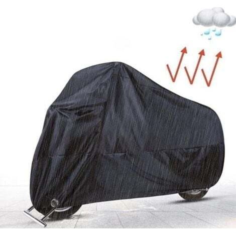 [JAMAIS UTILISÉ] Housse en tissu de protection solaire pour vélo de voiture électrique L: 220 x 95x 110 cm noir (1/4)