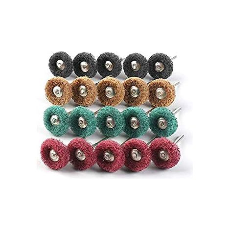 Lot de 80 disques de polissage pour outils rotatifs Dremel - 25 mm