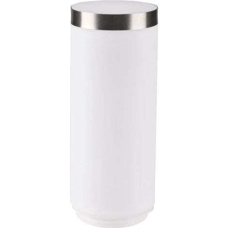 Universeller Lampenschirm für Gartenlampen, weißes Rohr, Durchmesser 6,5 cm, Satinring