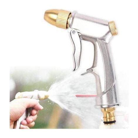 Metal watering gun, high-pressure sprayer for car wash and garden watering. (1/4)