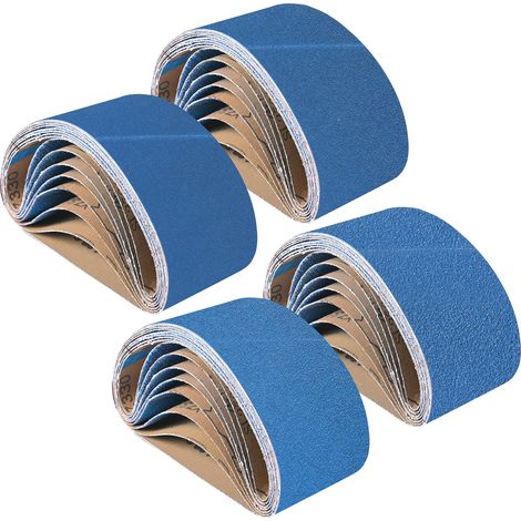 8 Pièces Bande Abrasive 65 x 410 mm Grain 40/60/80/120 (1/5)