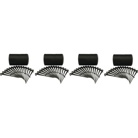 4 x 6m Rolls of Gutter Protection Mesh Guard with 60 Fixing Clips (24m x 17.5cm) (1/5)