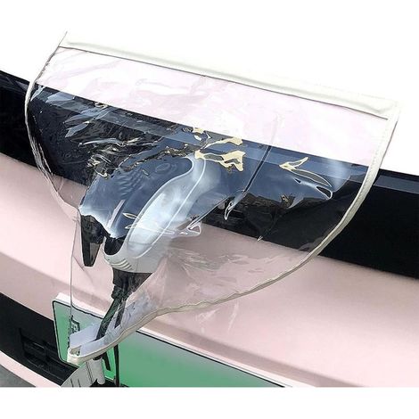 EV Charger Cover for Outdoor, Magnetic Waterproof Charging Port Cover for Electric Vehicle, Outdoor EV Charger Enclosure Waterproof (White) (1/5)